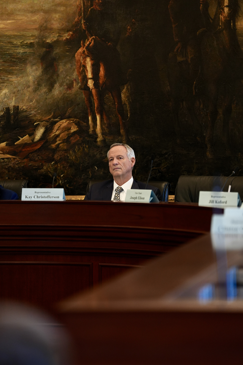 Representative Kay Christofferson working in the Utah Legislature